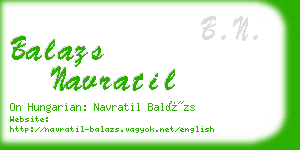 balazs navratil business card